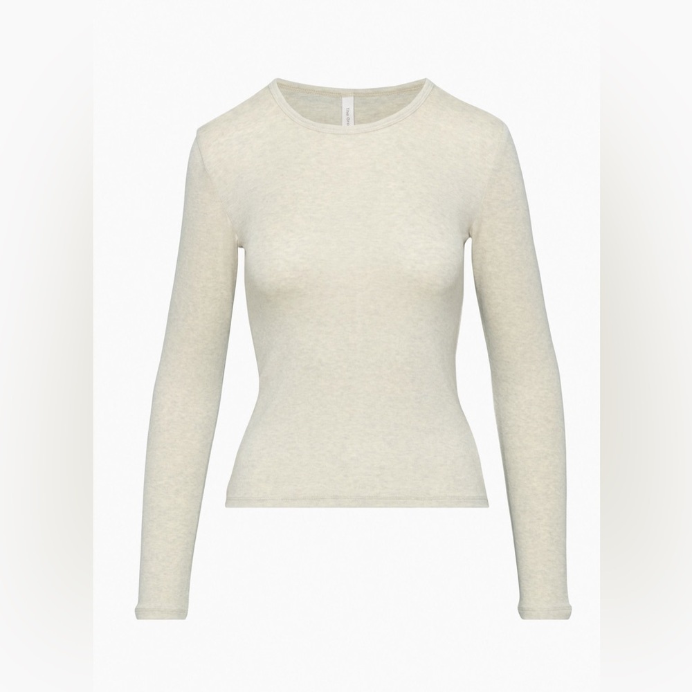 The Group Babaton 100% Cashmere Cream Crewneck Fine Knit Sweater Size XS